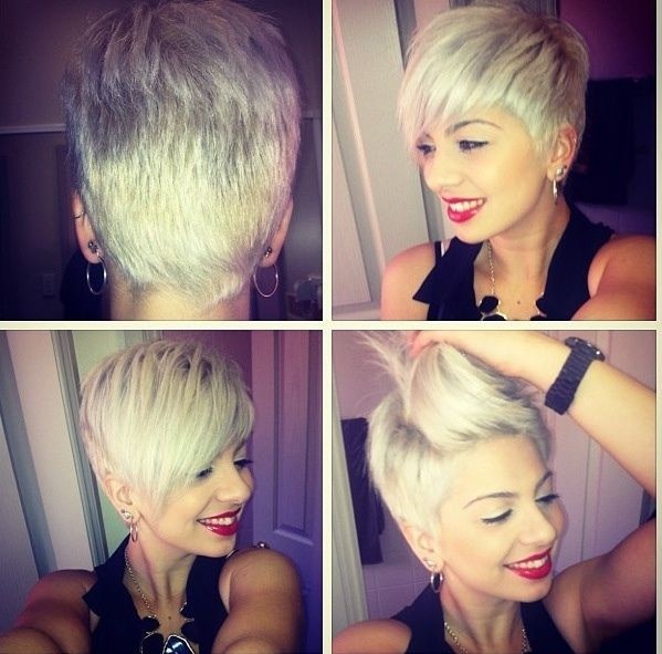 Smelter short hairstyles: the side, a back view
