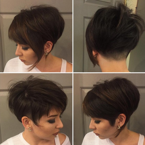 Short Pixe haircuts asymmetric - Woman, Girl hairstyles