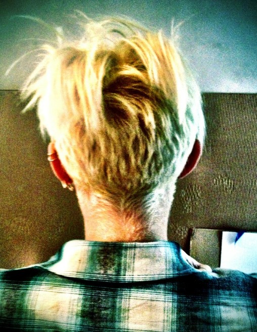 Back view of Milli Cyrus short hairstyle Back view of Milli Cyrus short hairstyle