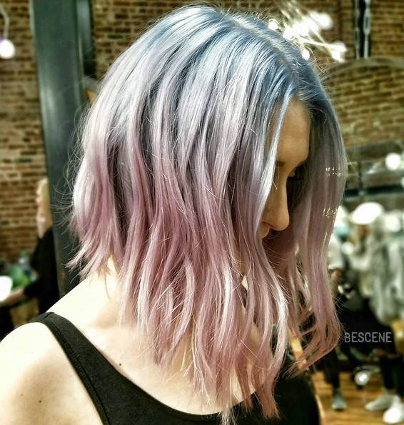 Balta hairstyle on medium -layer hair