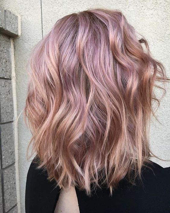 Wolting hairstyles in Balayage - Golden Pink Metal Poetry
