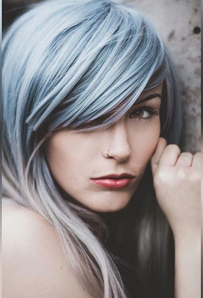 Beautiful! Ombré Blue Hairstyle