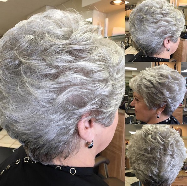 Beautiful natural color - short hairstyles for women more than 50, 60