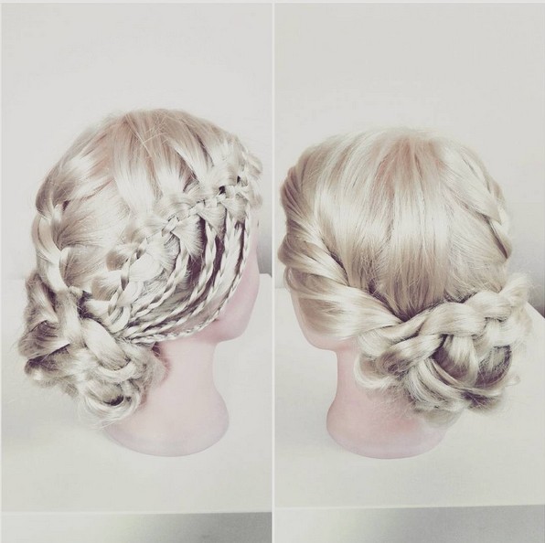 Nice update style with a waterfall braid - 2016 concert hairstyles