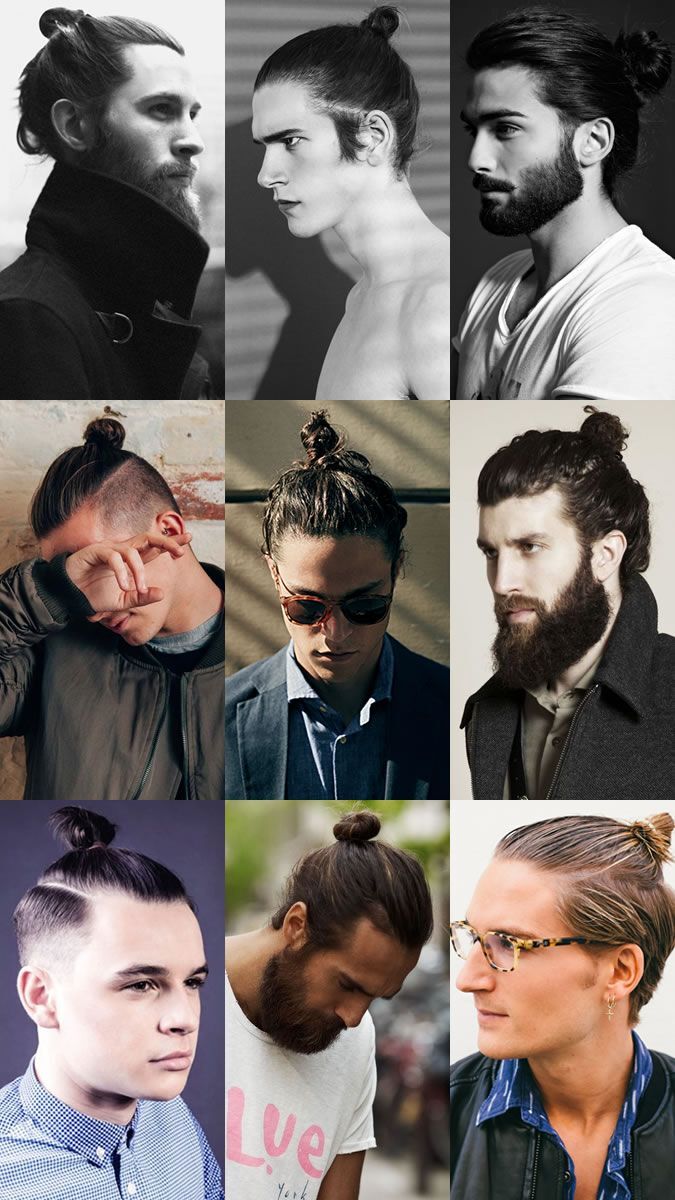Best haircuts for men - long hair with a cake