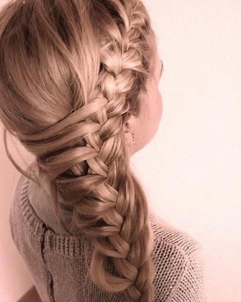 Large side side hairstyle