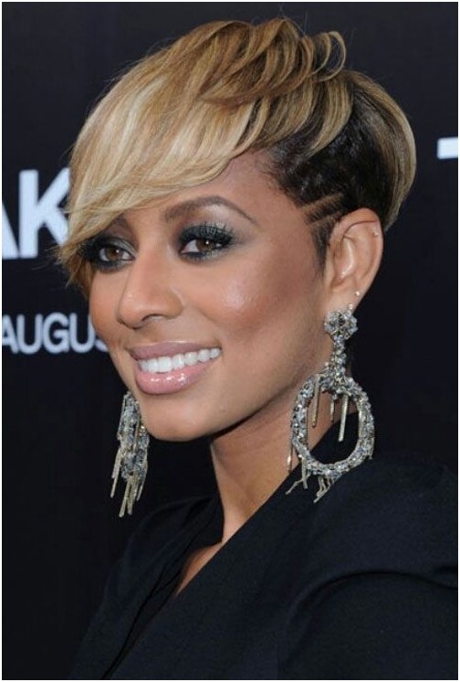 Black women bombing short hair: cutting hair blonde pixi