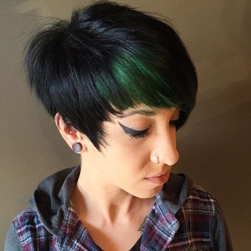 Black and green pixel