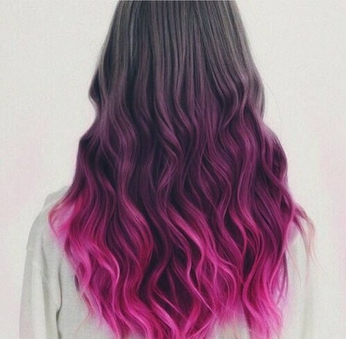 Black and pink curls