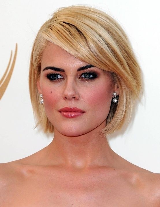 Blonde hairstyles Bob with the explosions side