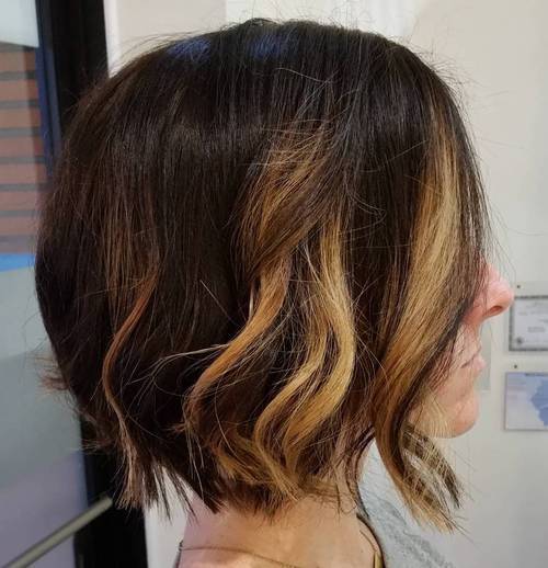 Blonde highlights hair