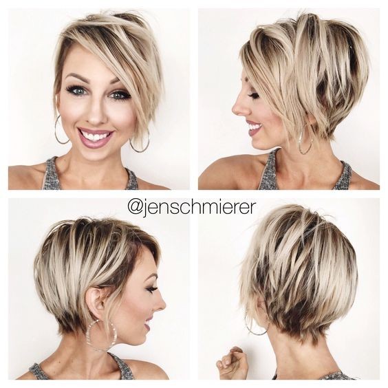Blonde, layer pixie hair styles - short hairstyle designs