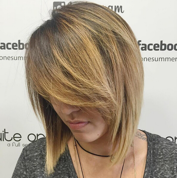 Blonde and bold with a bob cut - short hairstyles for thick hair 2016