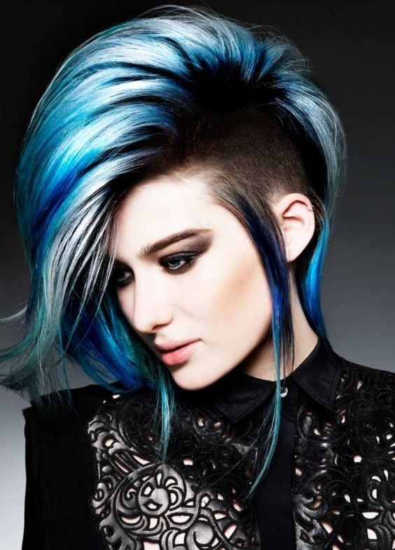 Ompine Blue, Black Hairstyle