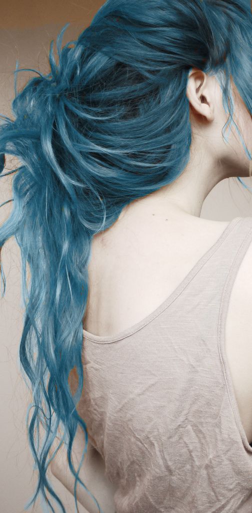 Blue hair styles, ombre