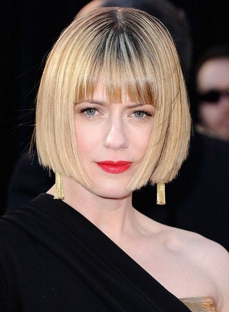 Blunt Bob Hairstyles: Blonde Short Hair for Women Over 40