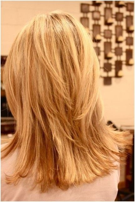 Serious haircuts with sharp layers: medium girls hair