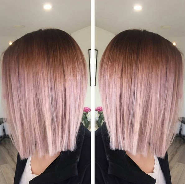 Hair style hole, straight lob - with a catrown, ombre hairstyles for soft hair