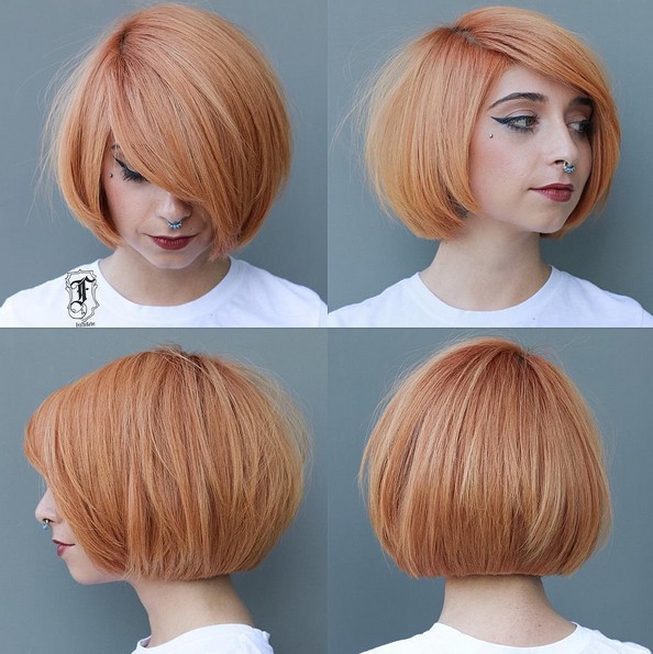 Short Bob hair cut, bob color - color and pieces will look very good
