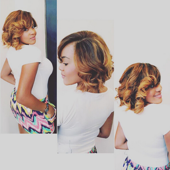 Bob hair cut with curly explosions - American hairstyles of African origin