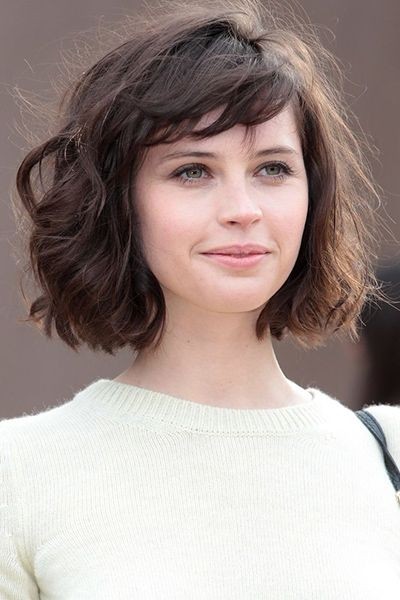 Bob hair cut with side bangs