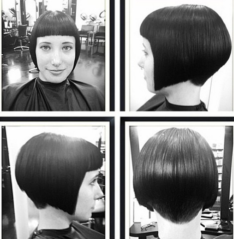 Pop hairstyle with explosions