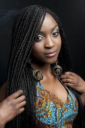 Boxy braid hairstyles for black women