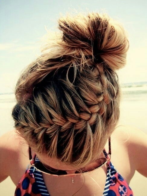 Braid Bun Updos for the summer of 2014 - 2015