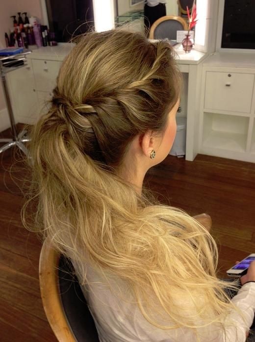 Braid & Ponytail Hairstyle for Prom 2014-2015