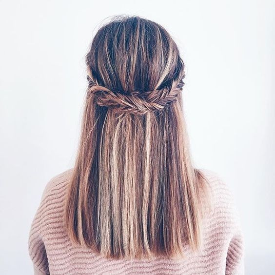 Braid with silent cloves - lobe haircuts for thick hair