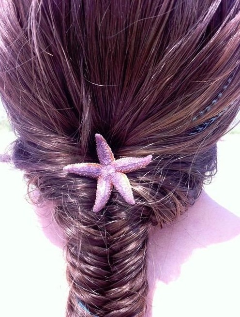 Edge hairstyles: French fishtail, braid