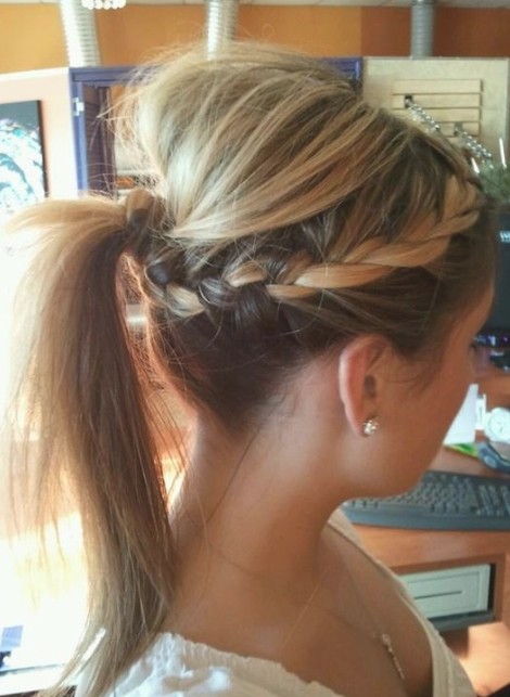 Hairstyles pony horse horse for long -haired girls