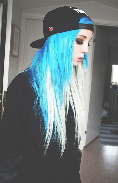 Blue hair and blue blond - Blue hairstyle ideas