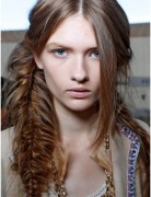 Brown, chaotic fish braids, long hair hair