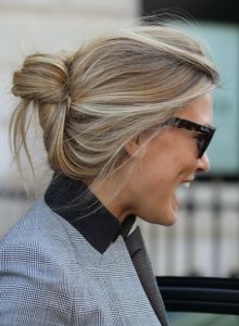 Casual Easy Updos: Bar Refaeli Hair Styles