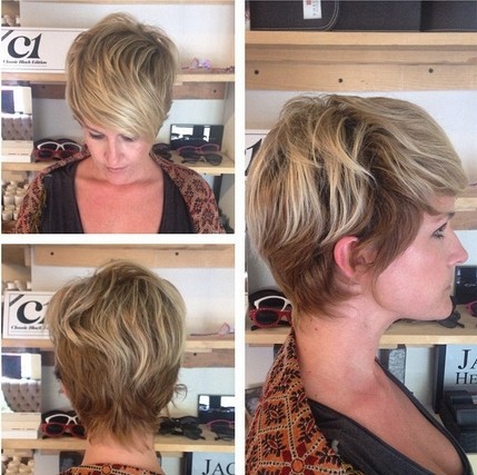 Daily informal hairstyles for soft hair - short haircut