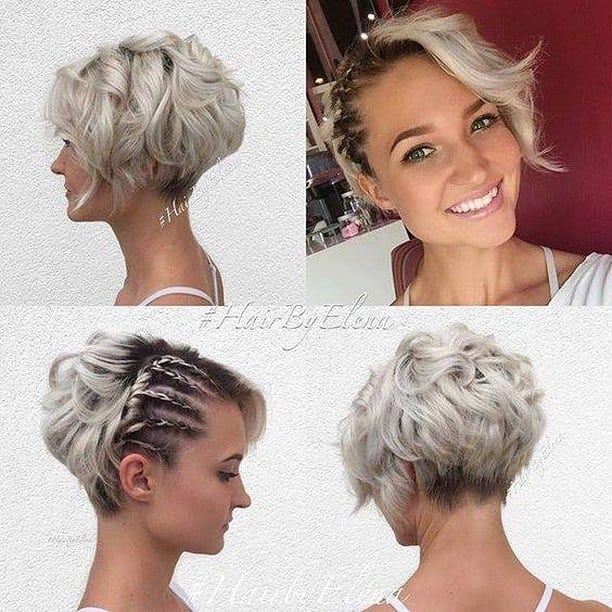 Unofficial and easy hairstyle for women - simple short hair pieces