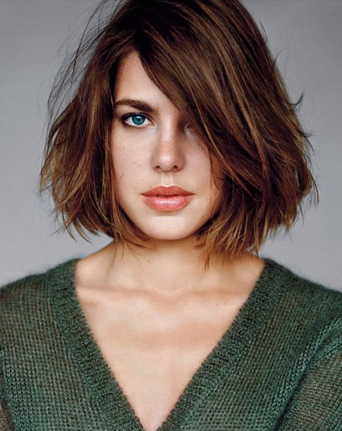 Charlotte Casiraghi Haircut: Messy Straight Bob