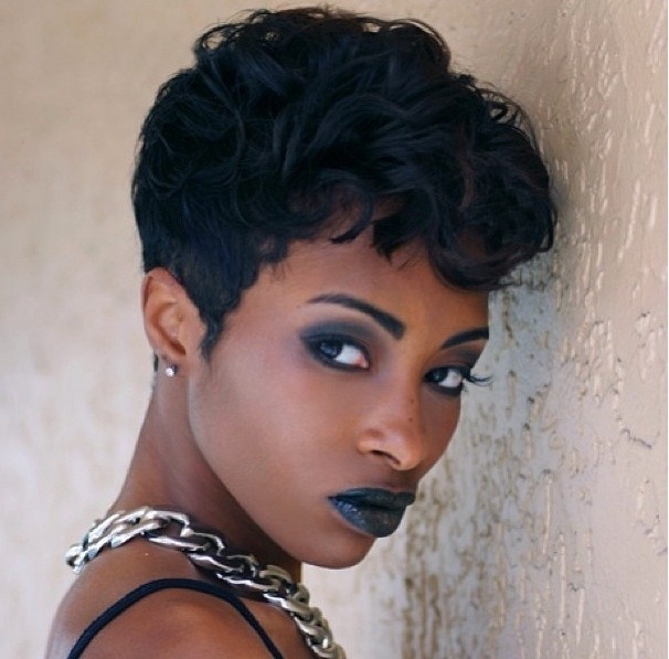 Stylish pixie cut