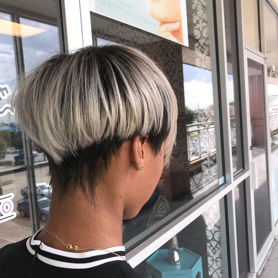 Stylish short hairstyle with color - hairstyles, women and haircuts 2021