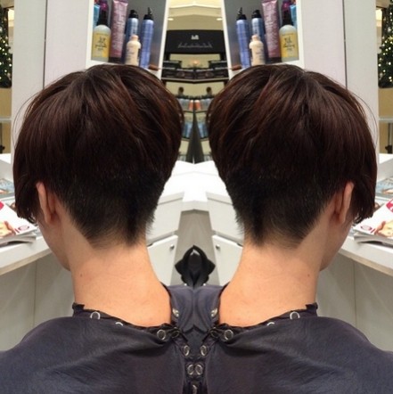Elegant short hairstyle