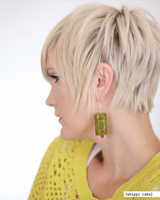 Elegant hair style straight pixie