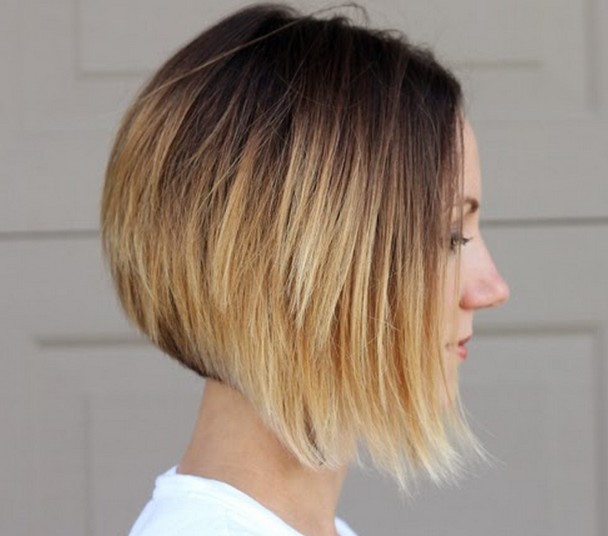 Stylish, non -similar hairstyle bob for short hair