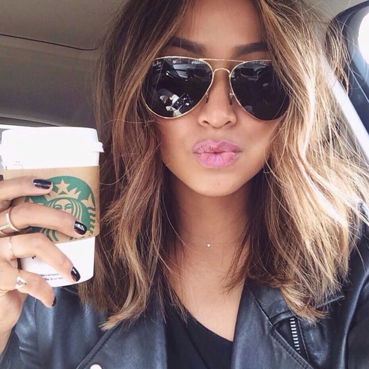 Stylish medium ombre hairstyle bob for thick hair