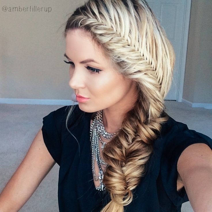 French fish tail hairstyles are chocolate for women and girls
