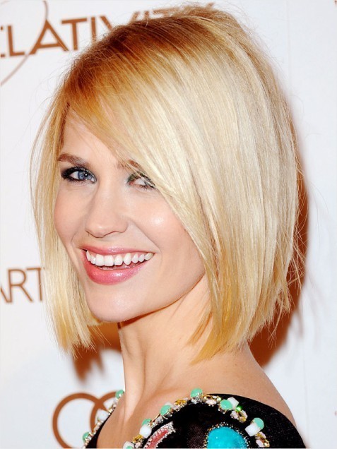 Classic Blunt Bob Hairstyles: Blonde Straight Hair