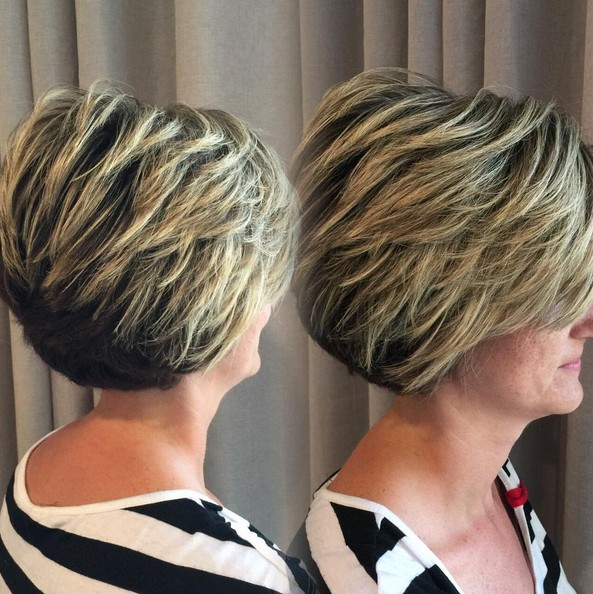 Classic Bob Layer - Thick Hairstyles for Women Short Hair