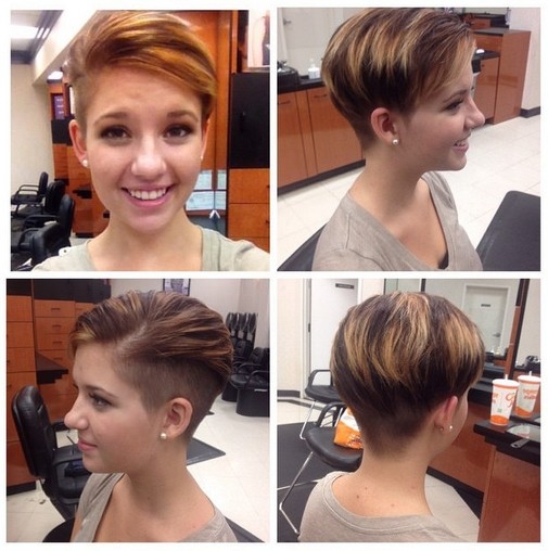 Cutting upscale and desirable parts: short hairstyles with layers