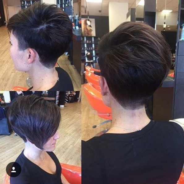 Cold, asymmetric, Bob fades - short hairstyles for women 2017