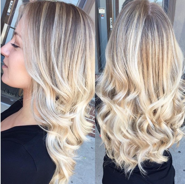 Long hair hair - blonde.